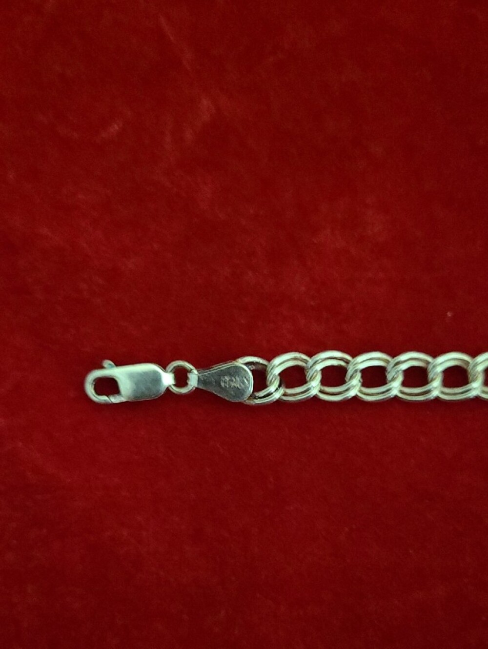 Vintage Sterling Silver Cuban Charm Bracelet - Picture 3 of 13